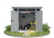 Хозблок с плоской крышей премиум SKOGGY MAX
