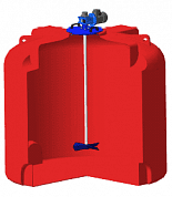 Емкость КАС 5000 литров TR с лопастной мешалкой для КАС