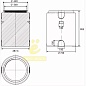 Емкость вертикальная 330л (с крышкой)