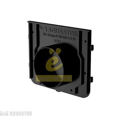 Заглушка торцевая пластиковая для DN100 H120-H180
