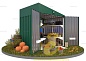 Хозблок с односкатной крышей и одним окном SKOGGY 2M