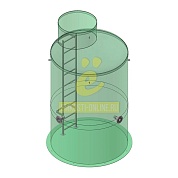 Вертикальная накопительная емкость 30 м3