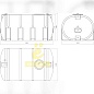 Емкость горизонтальная усиленная 10000 л