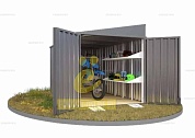 Хозблок SKOGGY секционный с односкатной крышей 4 х 2 м