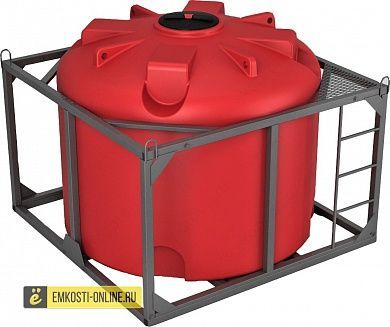 Емкость КАС 4500 литров TR в обрешетке